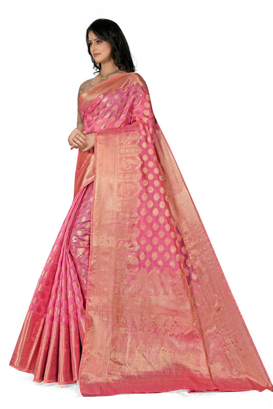 Enchanting Elegance: The Organza Symphony Saree - thevendorvilla