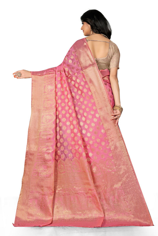 Enchanting Elegance: The Organza Symphony Saree - thevendorvilla