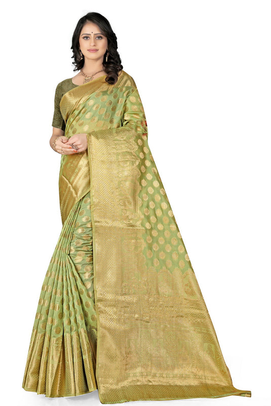 Enchanting Elegance: The Organza Symphony Saree - thevendorvilla