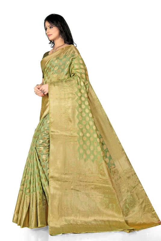 Enchanting Elegance: The Organza Symphony Saree - thevendorvilla