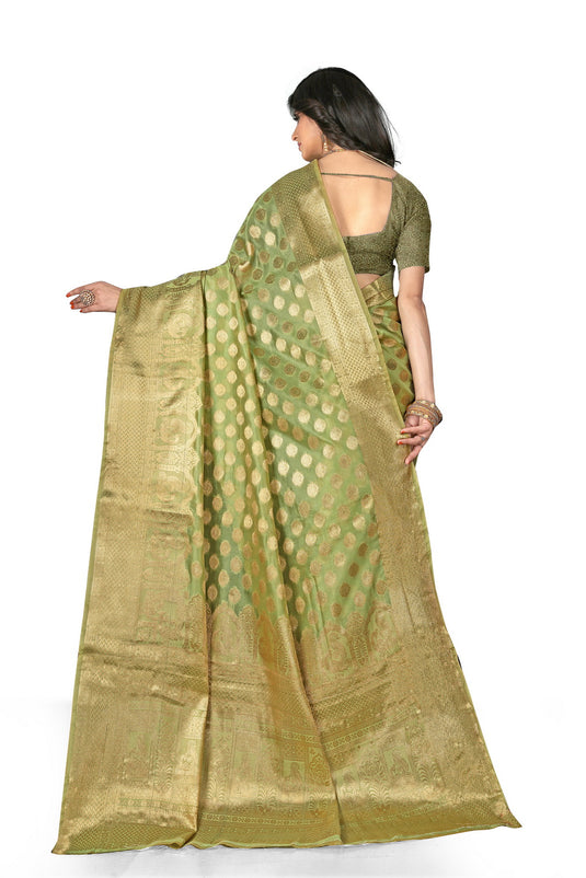 Enchanting Elegance: The Organza Symphony Saree - thevendorvilla