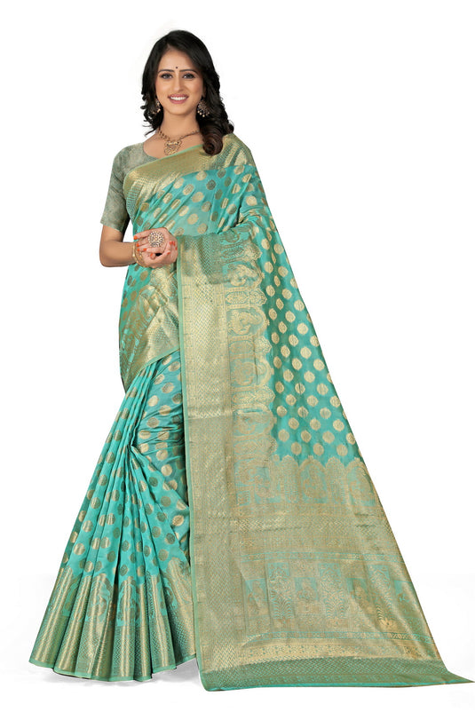 Enchanting Elegance: The Organza Symphony Saree - thevendorvilla