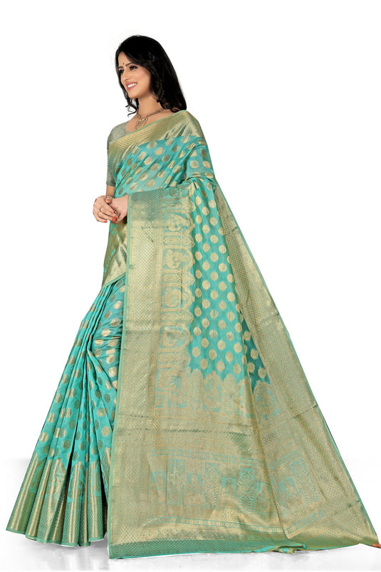 Enchanting Elegance: The Organza Symphony Saree - thevendorvilla
