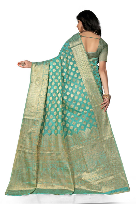 Enchanting Elegance: The Organza Symphony Saree - thevendorvilla