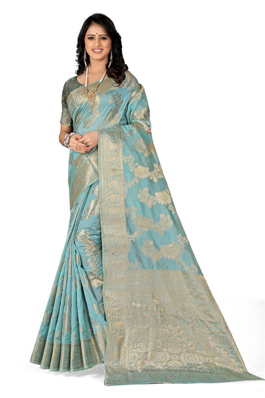 Enchanting Elegance: The Organza Symphony Saree - thevendorvilla