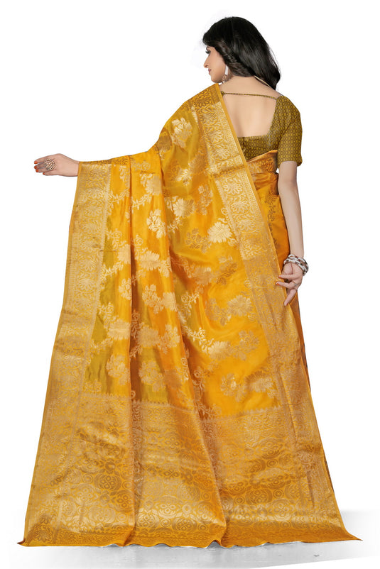 Enchanting Elegance: The Organza Symphony Saree - thevendorvilla