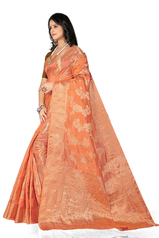 Enchanting Elegance: The Organza Symphony Saree - thevendorvilla