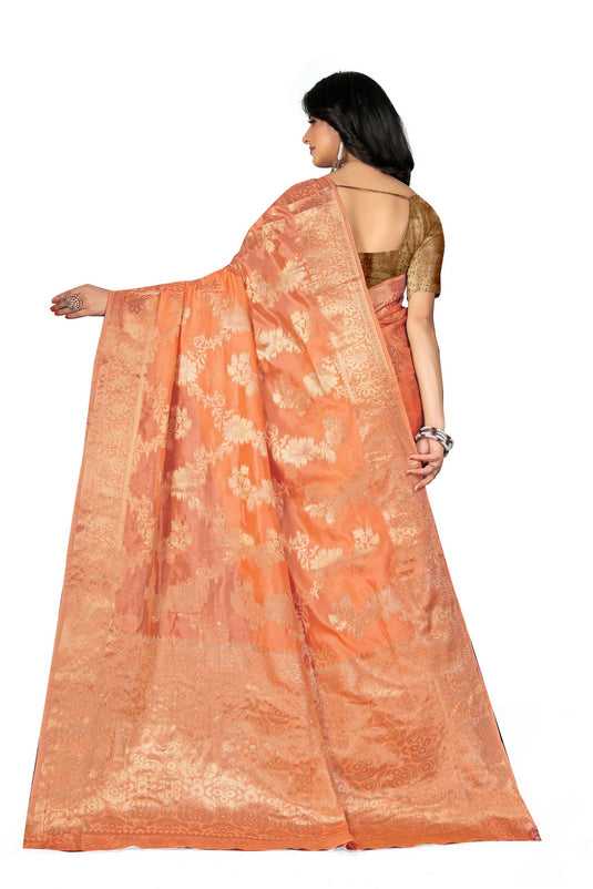 Enchanting Elegance: The Organza Symphony Saree - thevendorvilla