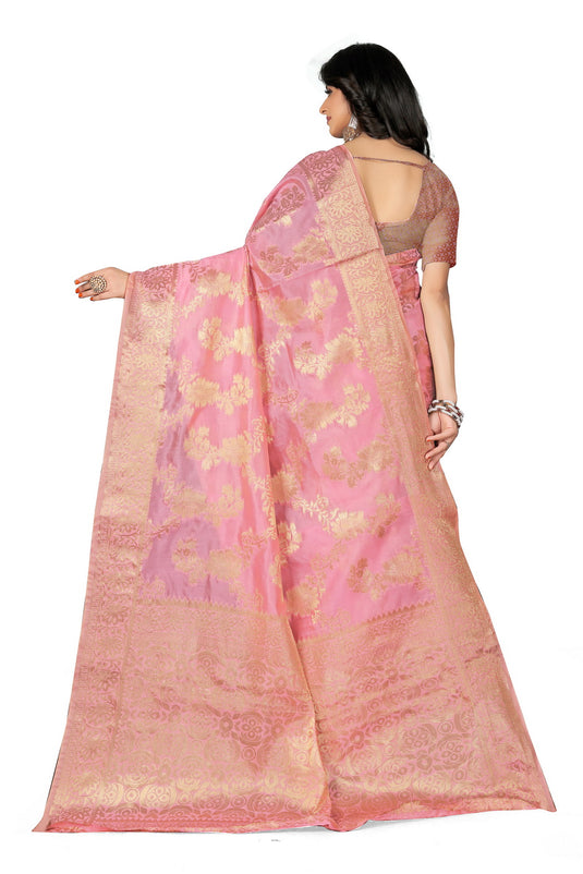 Enchanting Elegance: The Organza Symphony Saree - thevendorvilla