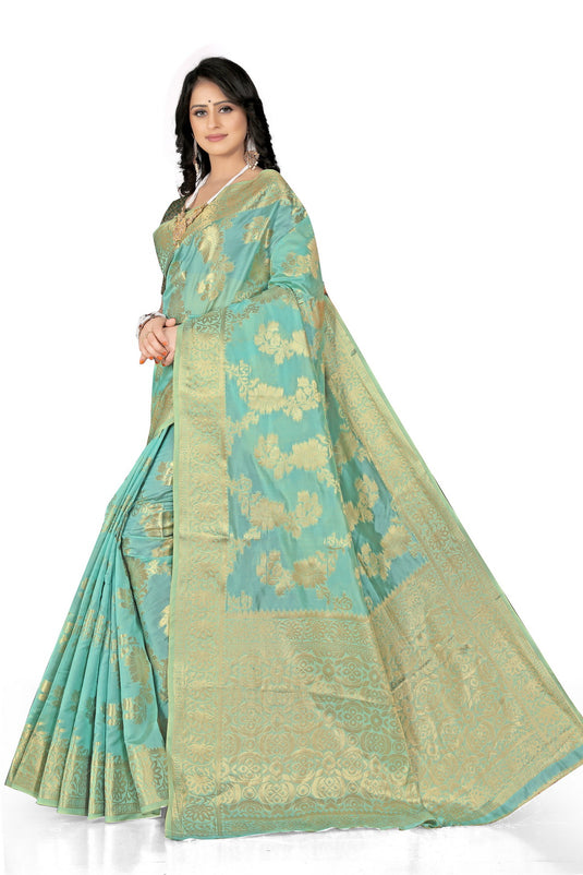 Enchanting Elegance: The Organza Symphony Saree - thevendorvilla