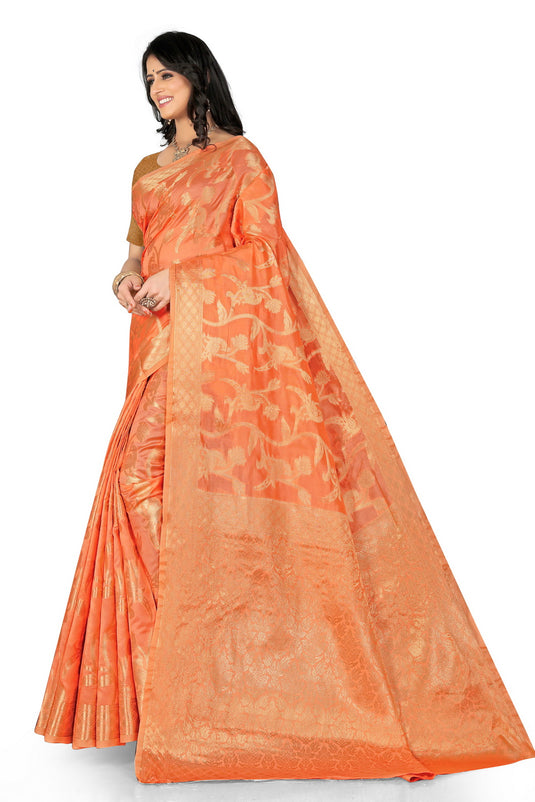 Enchanting Elegance: The Organza Symphony Saree - thevendorvilla