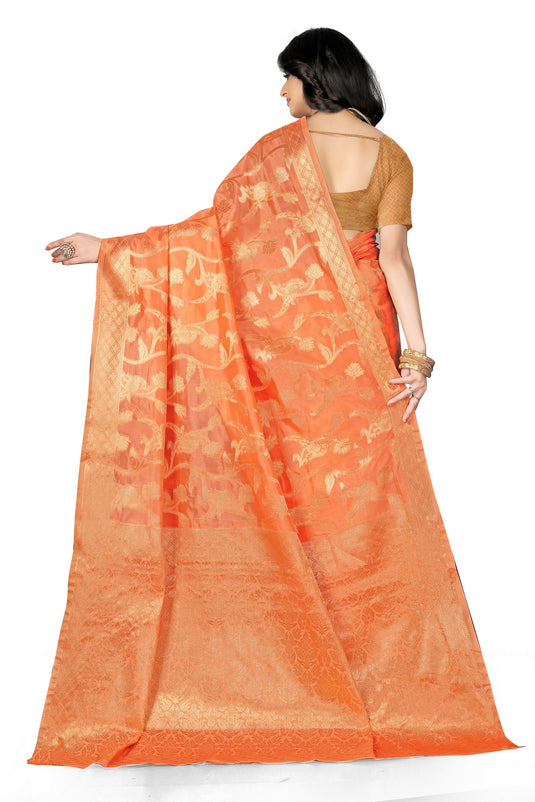 Enchanting Elegance: The Organza Symphony Saree - thevendorvilla