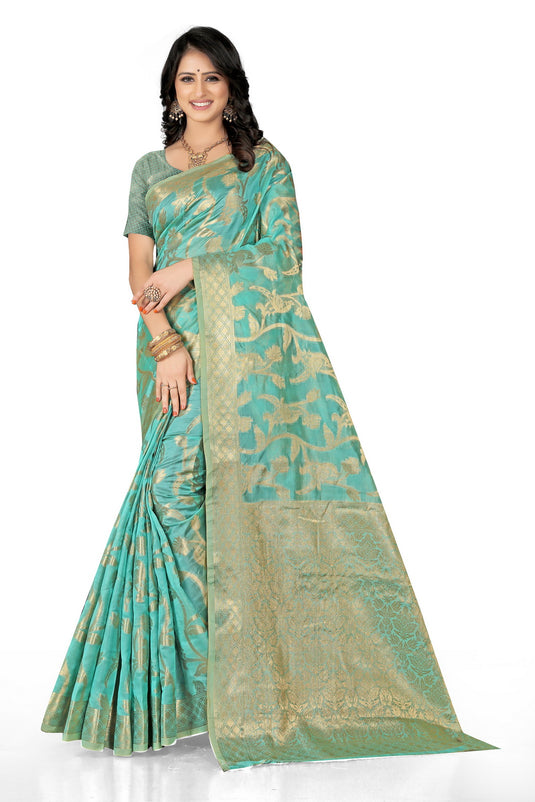 Enchanting Elegance: The Organza Symphony Saree - thevendorvilla