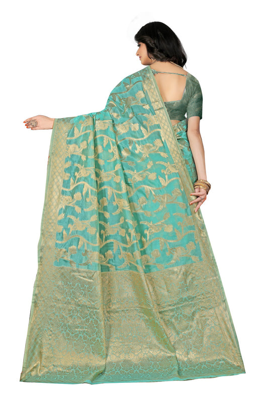 Enchanting Elegance: The Organza Symphony Saree - thevendorvilla