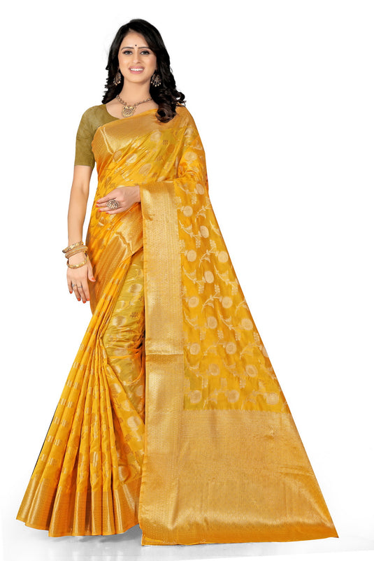 Enchanting Elegance: The Organza Symphony Saree - thevendorvilla