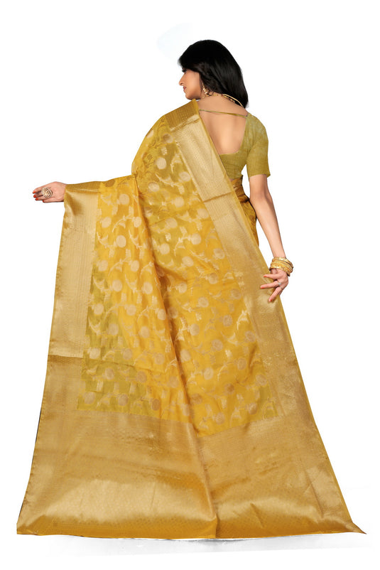 Enchanting Elegance: The Organza Symphony Saree - thevendorvilla