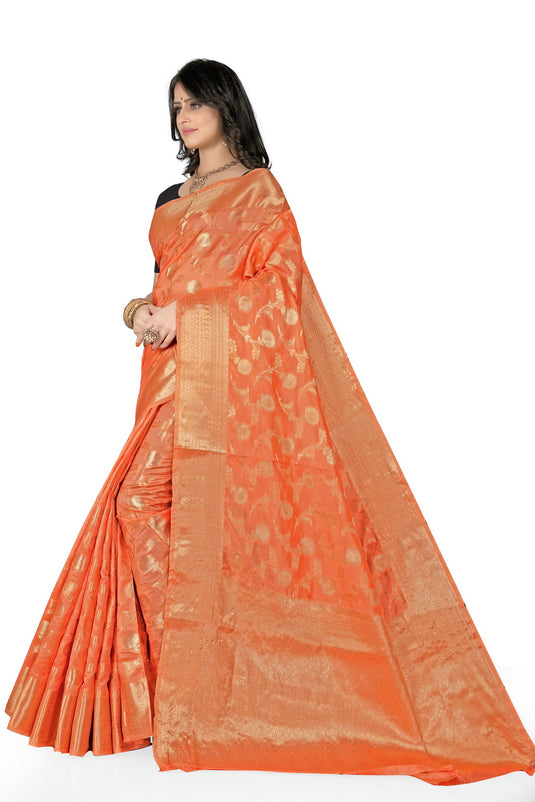 Enchanting Elegance: The Organza Symphony Saree - thevendorvilla
