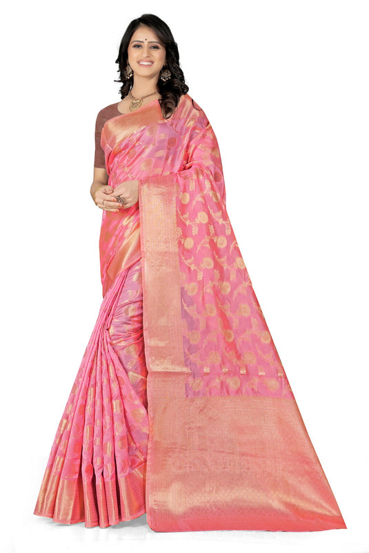 Enchanting Elegance: The Organza Symphony Saree - thevendorvilla