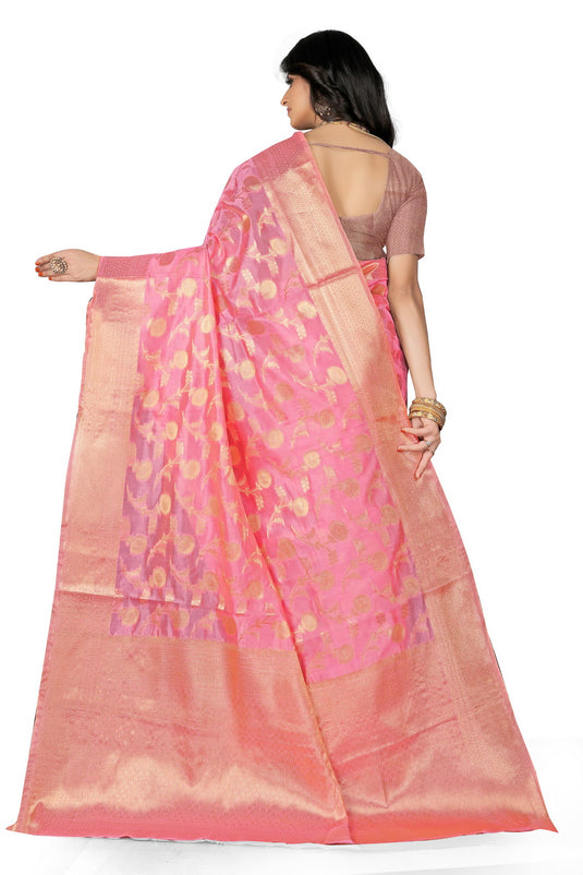 Enchanting Elegance: The Organza Symphony Saree - thevendorvilla