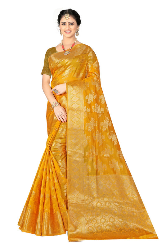 Enchanting Elegance: The Organza Symphony Saree - thevendorvilla