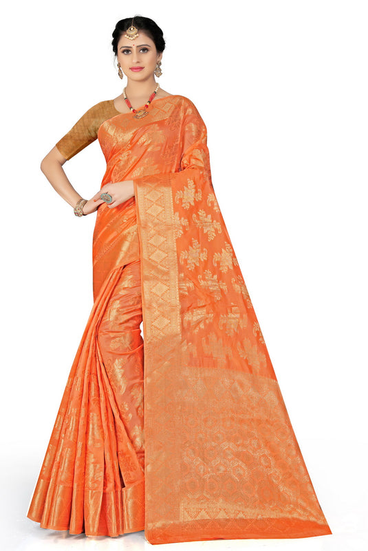 Enchanting Elegance: The Organza Symphony Saree - thevendorvilla