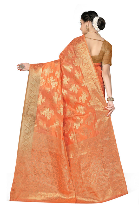Enchanting Elegance: The Organza Symphony Saree - thevendorvilla