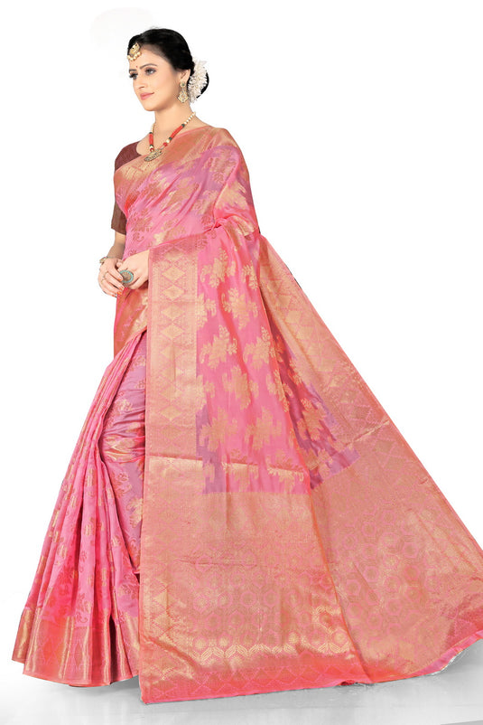 Enchanting Elegance: The Organza Symphony Saree - thevendorvilla