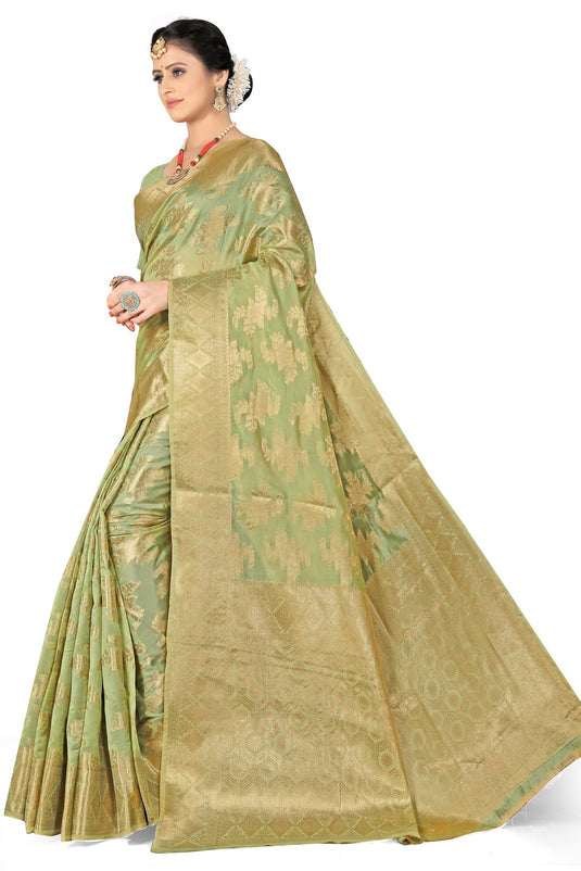 Enchanting Elegance: The Organza Symphony Saree - thevendorvilla