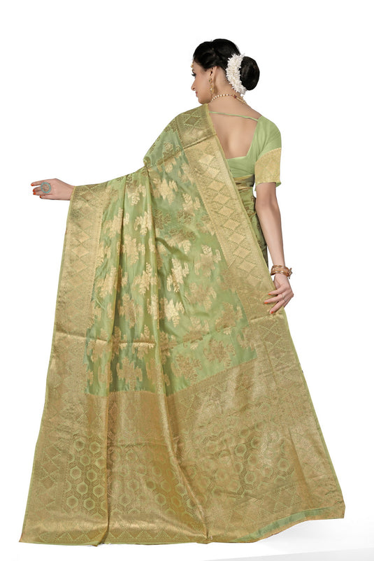 Enchanting Elegance: The Organza Symphony Saree - thevendorvilla