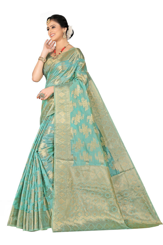 Enchanting Elegance: The Organza Symphony Saree - thevendorvilla