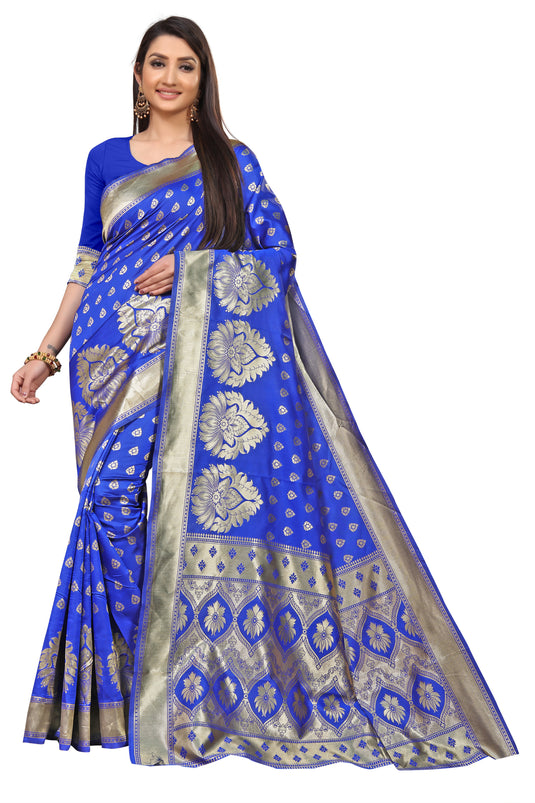 Banarasi Jacquard Silk Saree - thevendorvilla