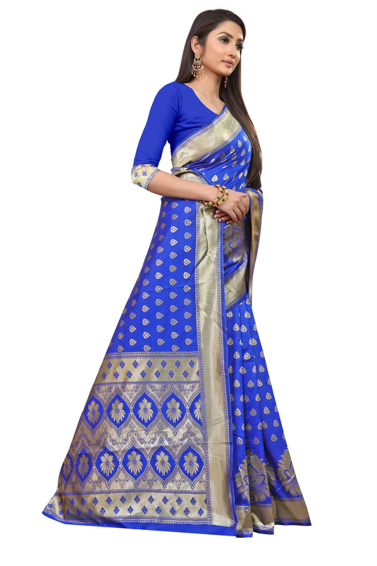 Banarasi Jacquard Silk Saree - thevendorvilla