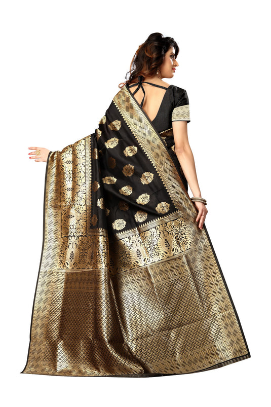 Banarasi Jacquard Silk Saree - thevendorvilla