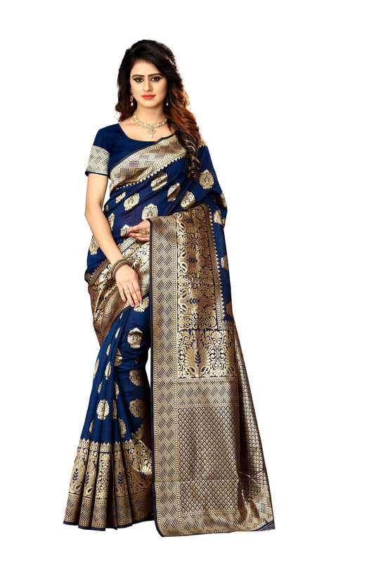 Banarasi Jacquard Silk Saree - thevendorvilla