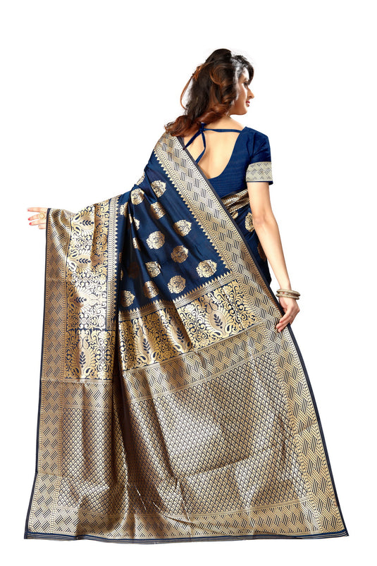 Banarasi Jacquard Silk Saree - thevendorvilla