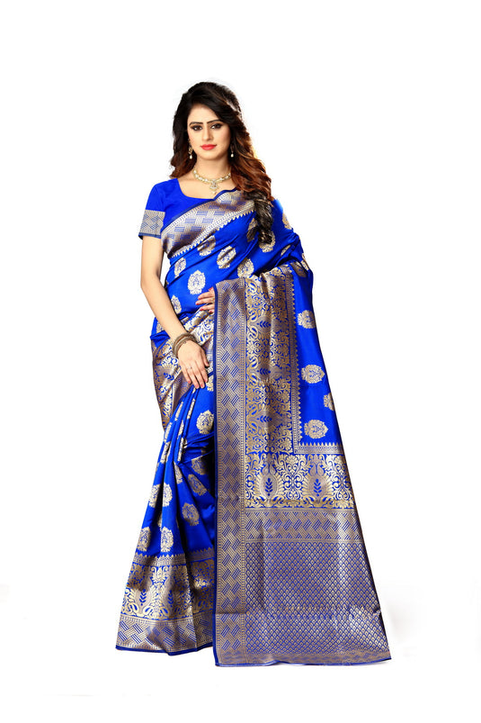 Banarasi Jacquard Silk Saree - thevendorvilla