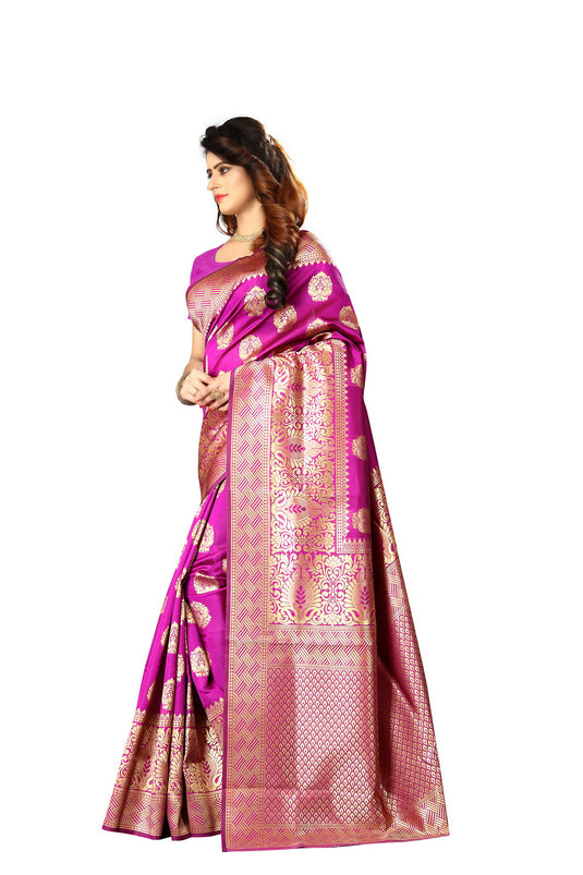 Banarasi Jacquard Silk Saree - thevendorvilla