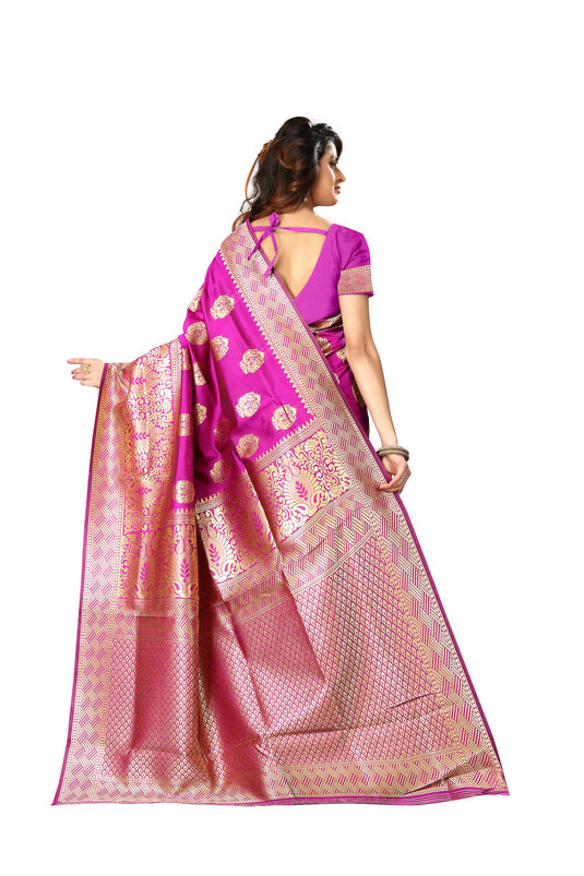 Banarasi Jacquard Silk Saree - thevendorvilla