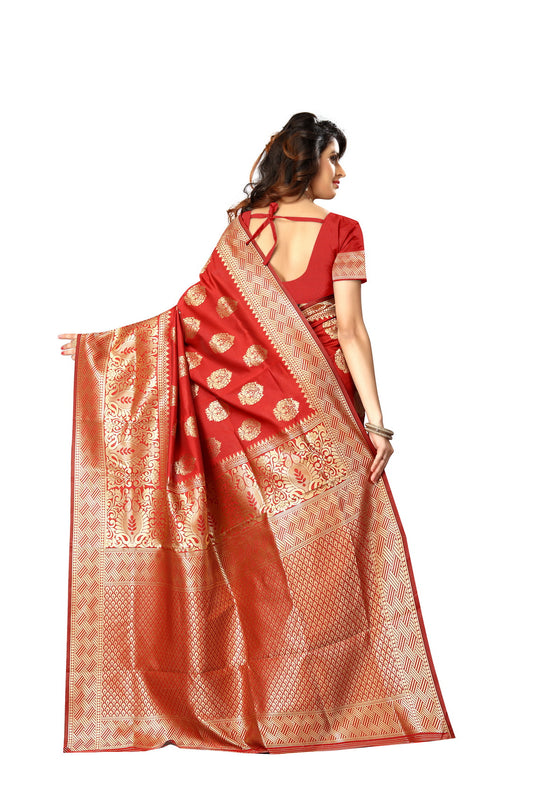 Banarasi Jacquard Silk Saree - thevendorvilla