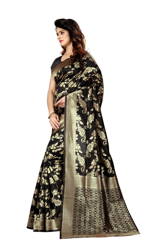 Banarasi Jacquard Silk Saree - thevendorvilla