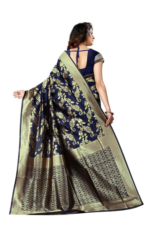 Banarasi Jacquard Silk Saree - thevendorvilla