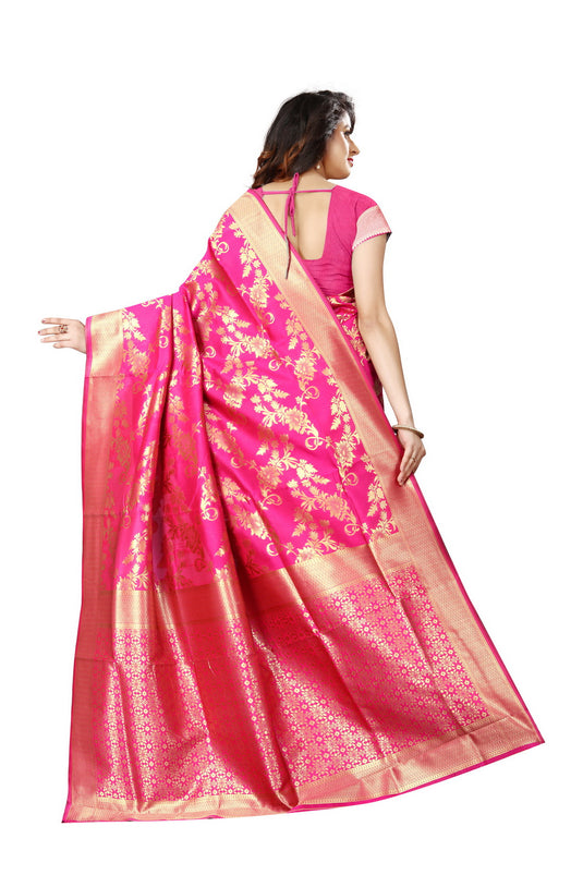 Banarasi Jacquard Silk Saree - thevendorvilla
