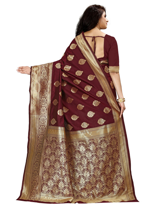 Banarasi Jacquard Silk Saree - thevendorvilla