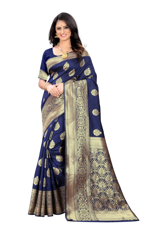 Banarasi Jacquard Silk Saree - thevendorvilla