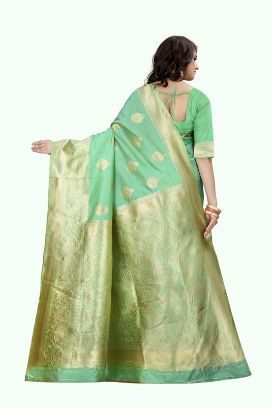 Banarasi Jacquard Silk Saree - thevendorvilla