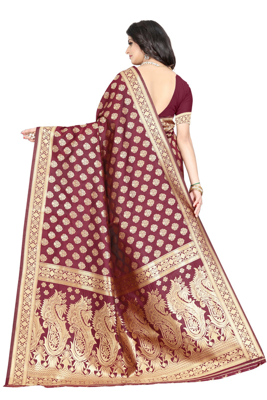 Banarasi Jacquard Silk Saree - thevendorvilla