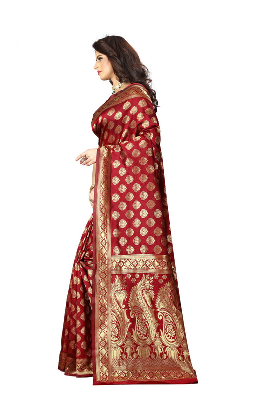 Banarasi Jacquard Silk Saree - thevendorvilla