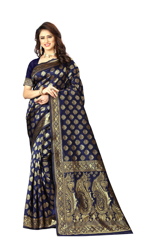 Banarasi Jacquard Silk Saree - thevendorvilla