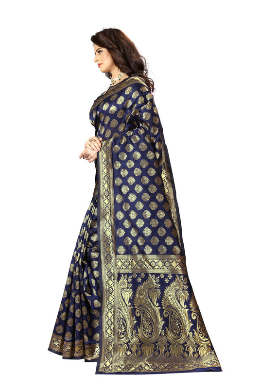 Banarasi Jacquard Silk Saree - thevendorvilla