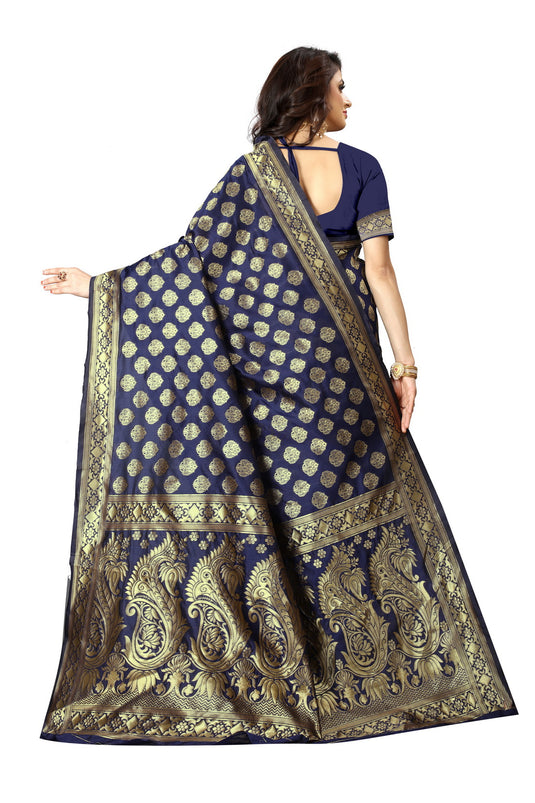Banarasi Jacquard Silk Saree - thevendorvilla